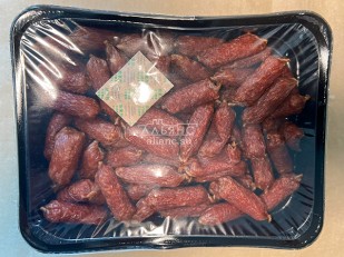 Ведро Ржаные гренки со вкусом Лечо (1 кг): Колбаски (ВЕНГЕРСКИЕ) с/к (по 0,5кг)