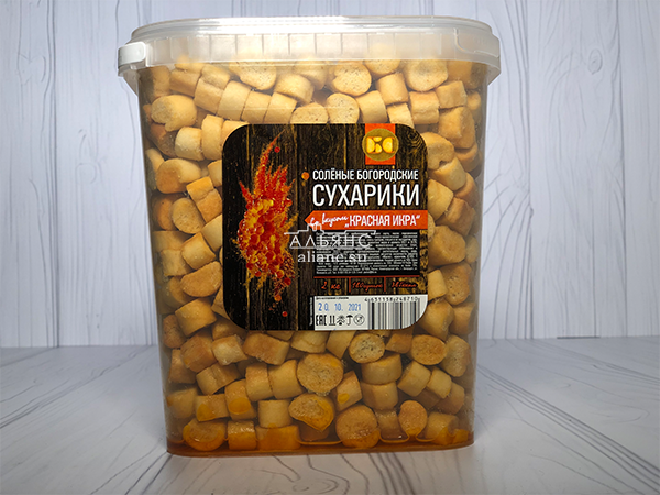 Сухарики с красной икрой в Сургуте