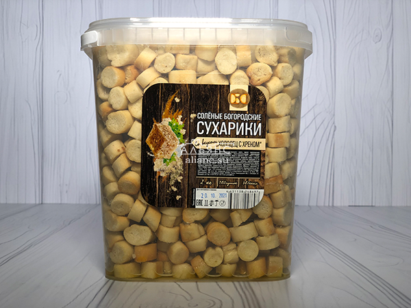 Сухарики с холодцом и хреном в Сургуте