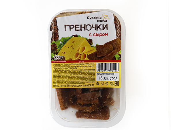 Сурские гренки со вкусом Сыра (100 гр) в Сургуте