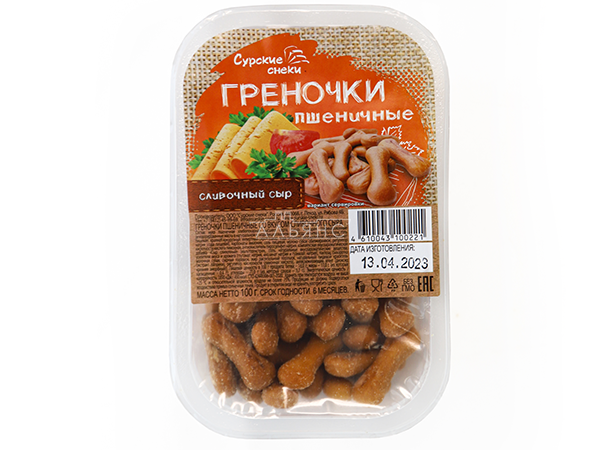 Сурские (ПШЕНИЧНЫЕ) Сливочный сыр (100 гр) в Сургуте