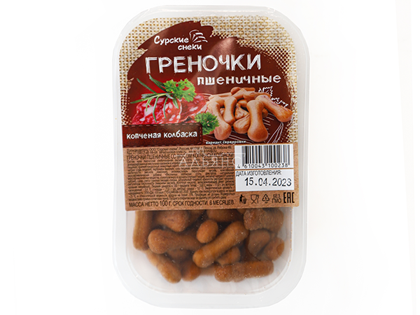 Сурские (ПШЕНИЧНЫЕ) Копченая колбаска (100 гр) в Сургуте