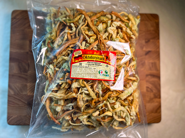 Нитка ЖАРЕНАЯ "Васаби" Oktobersnack 1 кг (сырный продукт) в Сургуте