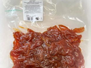 Сурские (ПШЕНИЧНЫЕ) жареное мясо с горчицой (100 гр): Мясо Чипсы индейки 