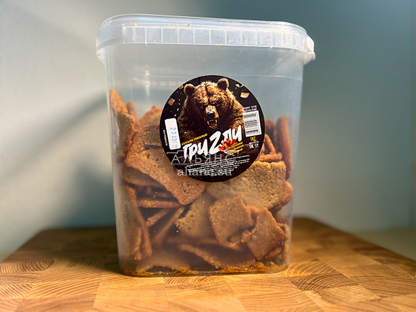 Ведро Ржаные гренки со вкусом Крылышки Барбекю (1 кг) в Сургуте