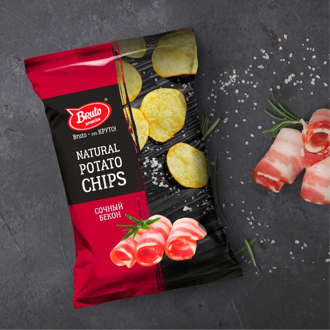 Картофель «Бруто» со вкусом бекона 130 гр. в Сургуте
