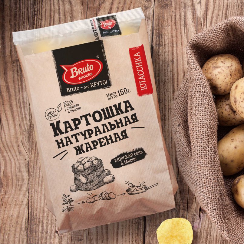 Картофель «Бруто» с солью 130 гр. в Сургуте